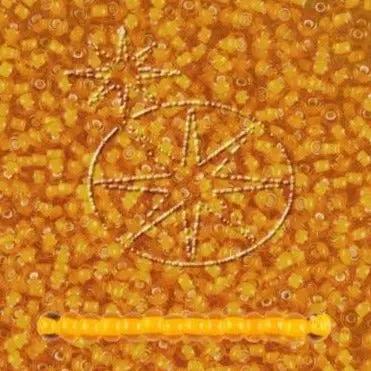 Orange glasperler, preciosa, whitelined transparent light orange, storkøb Preciosa