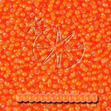 Orange glasperler, preciosa, whitelined transparent orange, storkøb Preciosa