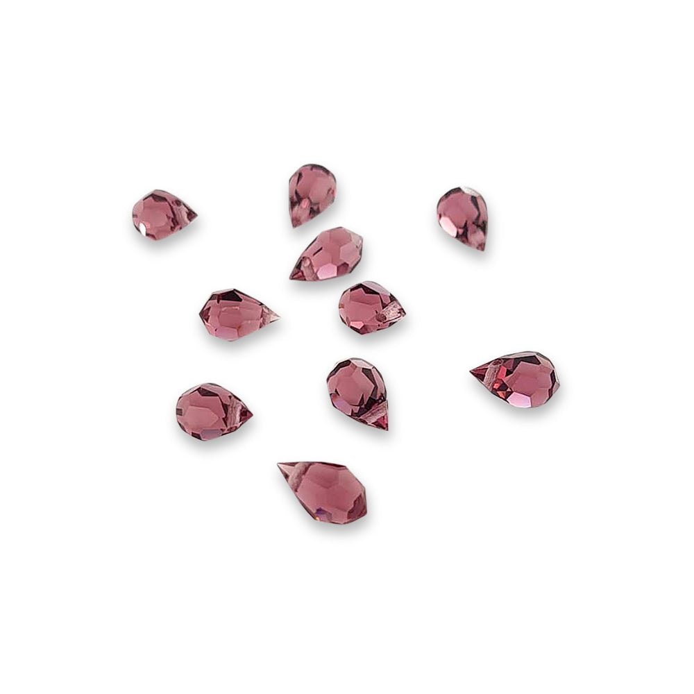 Find Lilla glasperler, preciosa crystal drops, amethyst, 6 x 10 mm hos Beadhouse of Copenhagen i dag, med en altid hurtig levering!