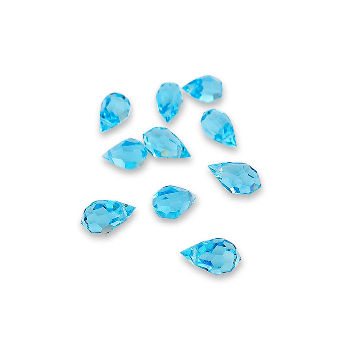 Find Blå glasperler, preciosa crystal drops, aqua bohemica, 9 x 15 mm hos Beadhouse of Copenhagen i dag, med en altid hurtig levering!