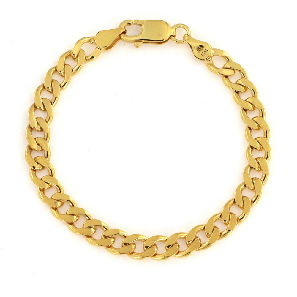 Find Armbånd, chunky panser facet kæde, forgyldt sterlingsølv, 17-21 cm/6,6 mm hos Beadhouse of Copenhagen i dag, med en altid hurtig levering!