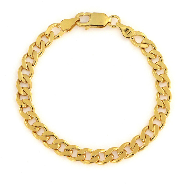 Find Armbånd, chunky panser facet kæde, forgyldt sterlingsølv, 17-21 cm/6,6 mm hos Beadhouse of Copenhagen i dag, med en altid hurtig levering!