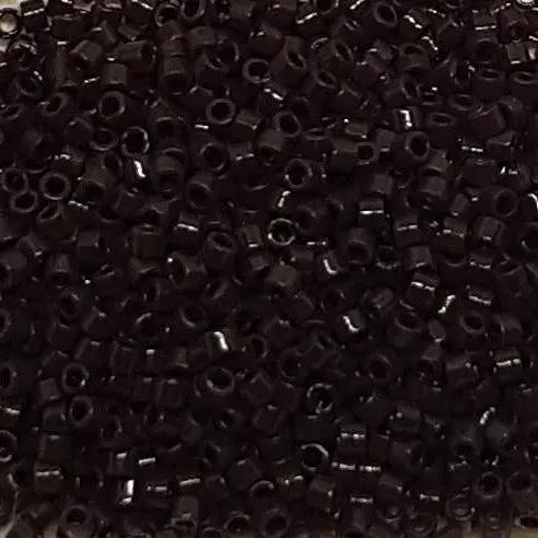 Brune glasperler, miyuki delica beads, opaque chocolate Krea