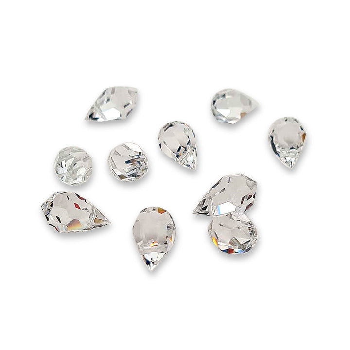 Find Hvide glasperler, preciosa crystal drops, crystal, 9 x 15 mm hos Beadhouse of Copenhagen i dag, med en altid hurtig levering!