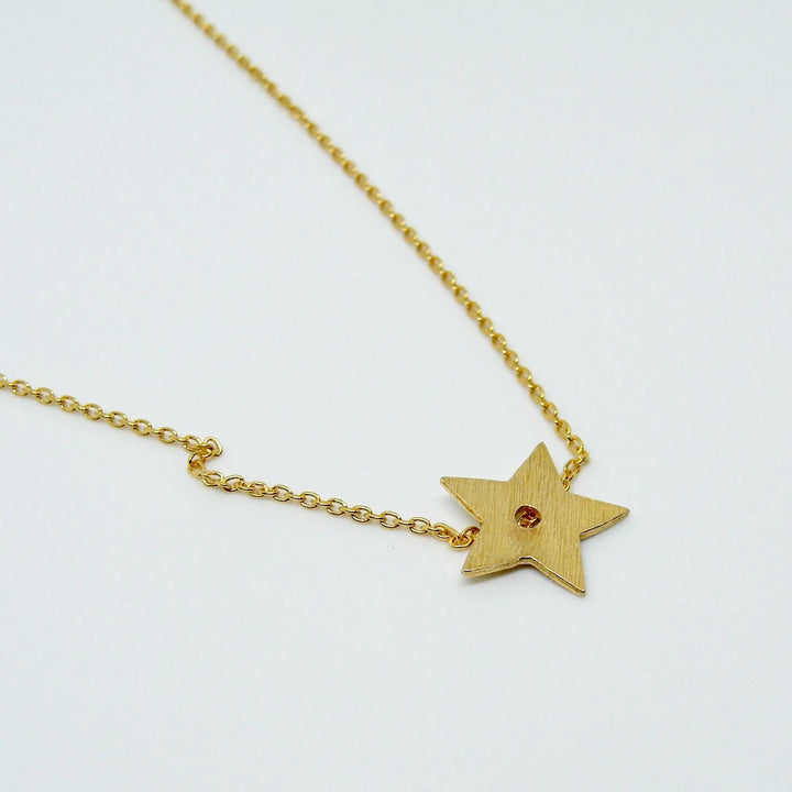 Lås, stjerne med hul, forgyldt sterlingsølv Beadhouse of Copenhagen