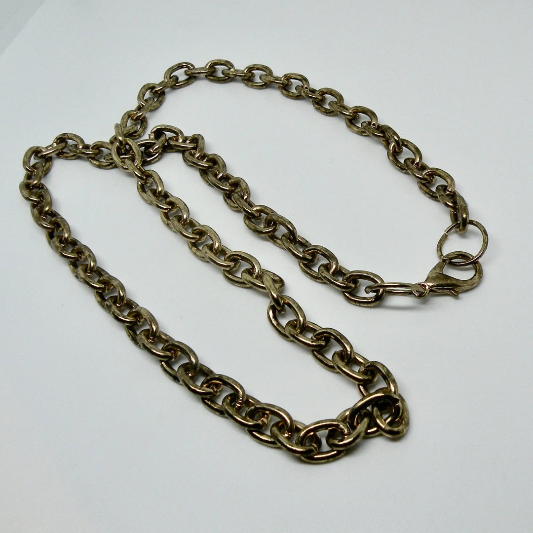 Halskæde, rund anker kæde, messing, 64 cm/7 mm Beadhouse of Copenhagen