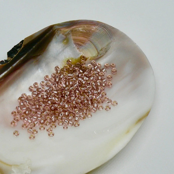 Lilla glasperler, preciosa, silverlined transparent light violet Preciosa