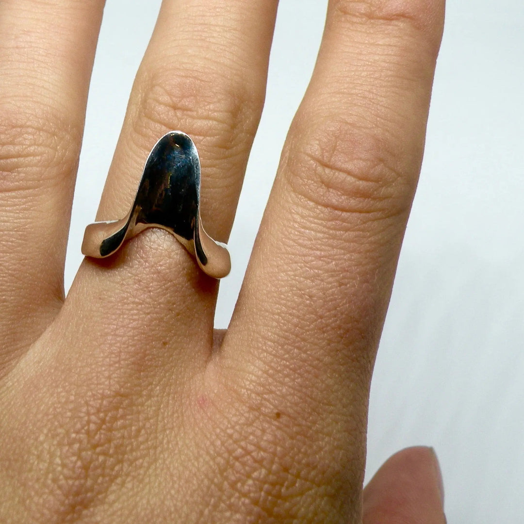 Fingerring, bølge, sterlingsølv Beadhouse of Copenhagen