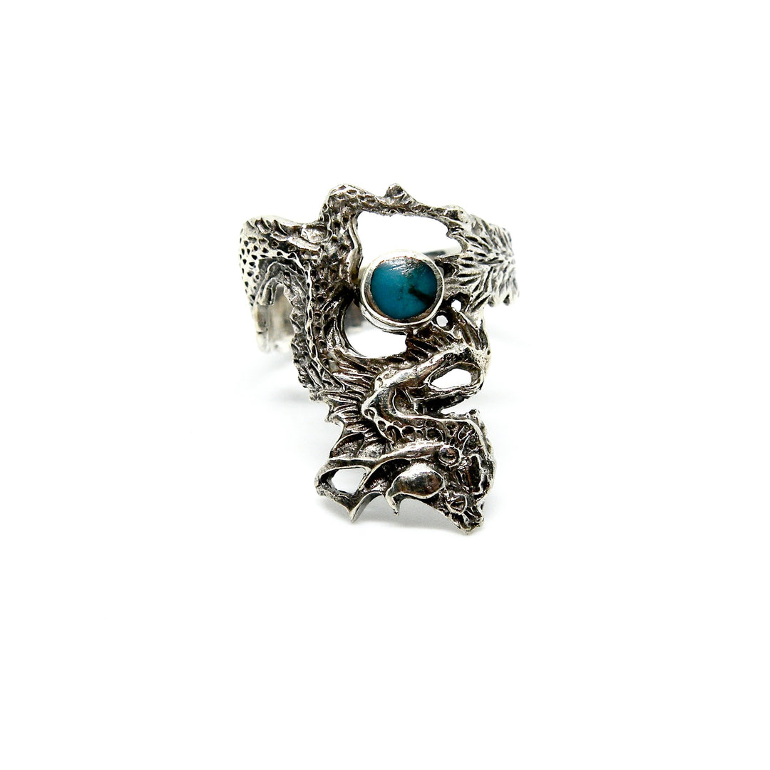 Find Fingerring, drage med turkis, sterlingsølv hos Beadhouse of Copenhagen i dag, med en altid hurtig levering!