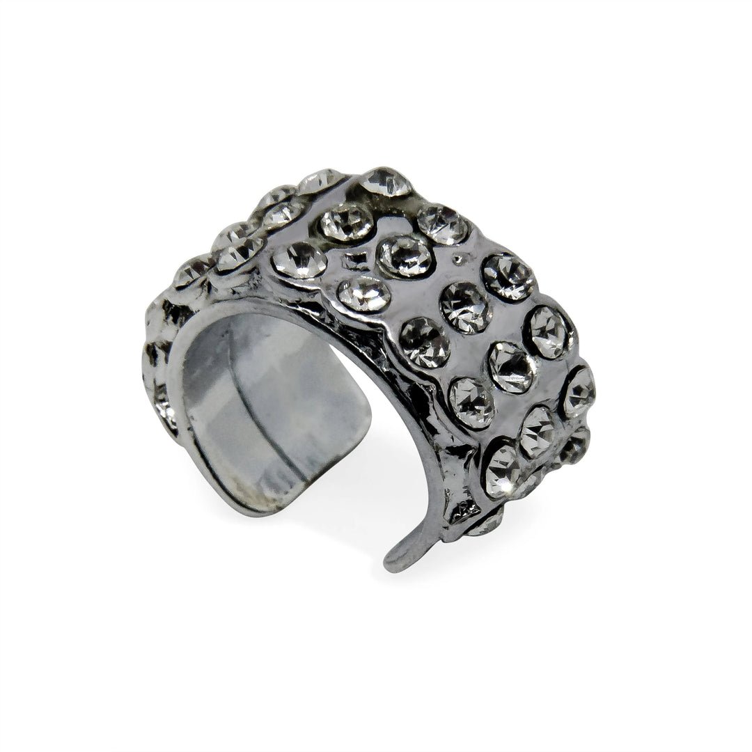 Øreringe, earcuff bling, forsølvet kobber Beadhouse of Copenhagen