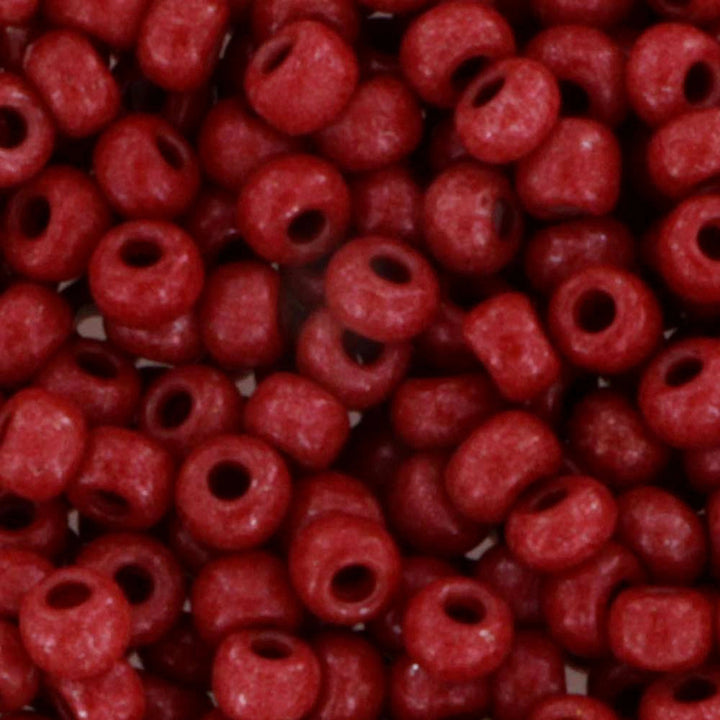 Brune glasperler, preciosa, intensive brown dyed chalkwhite Preciosa