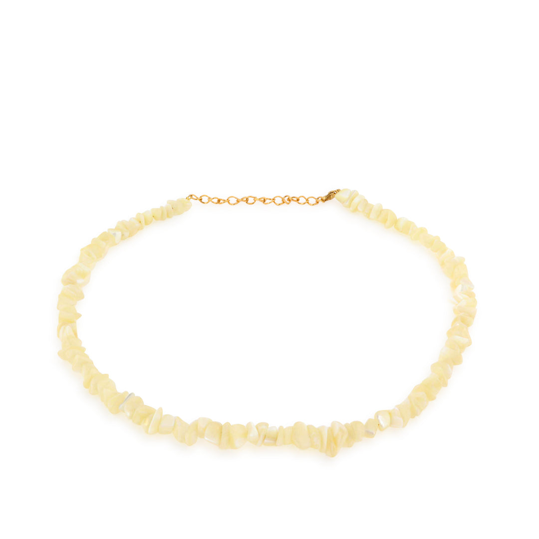 Find Halskæde, perlemor chips, forgyldt stål, 40-45 cm hos Beadhouse of Copenhagen i dag, med en altid hurtig levering!