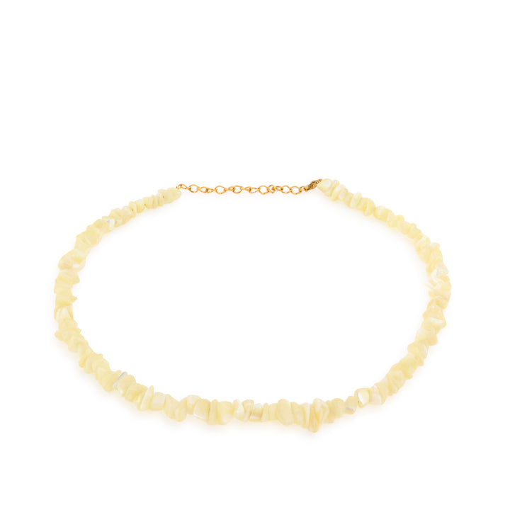 Find Halskæde, perlemor chips, forgyldt stål, 40-45 cm hos Beadhouse of Copenhagen i dag, med en altid hurtig levering!