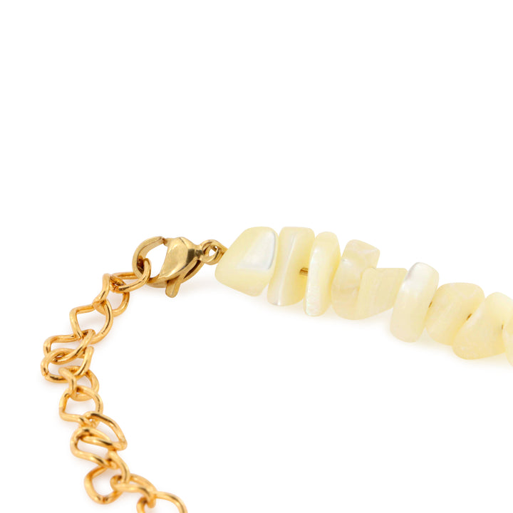 Find Halskæde, perlemor chips, forgyldt stål, 40-45 cm hos Beadhouse of Copenhagen i dag, med en altid hurtig levering!