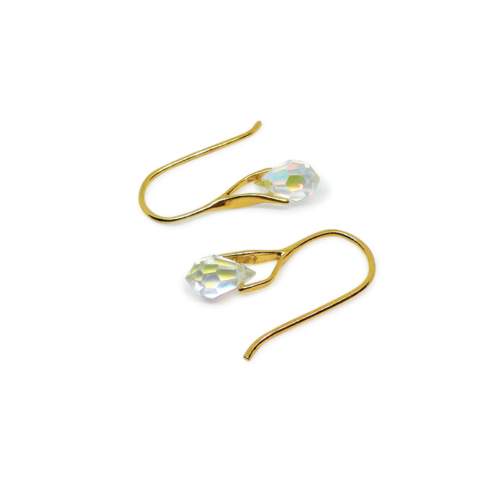 Find Øreringe, ørebøjle med crystal ab crystal drops, forgyldt sterlingsølv hos Beadhouse of Copenhagen i dag, med en altid hurtig levering!