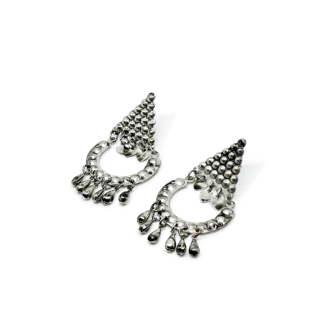 Øreringe, ørestikkere sigøjner, forsølvet messing Beadhouse of Copenhagen