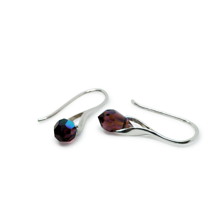 Find Øreringe, ørekrog med amethyst ab crystal drops, sterlingsølv hos Beadhouse of Copenhagen i dag, med en altid hurtig levering!