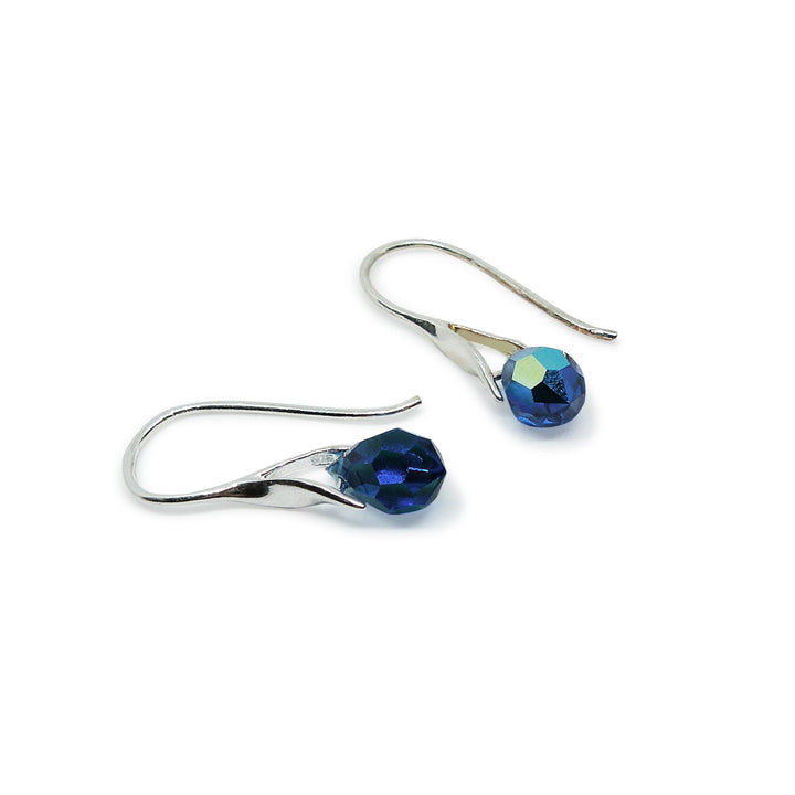 Find Øreringe, ørekrog med capri blue ab crystal drops, sterlingsølv hos Beadhouse of Copenhagen i dag, med en altid hurtig levering!