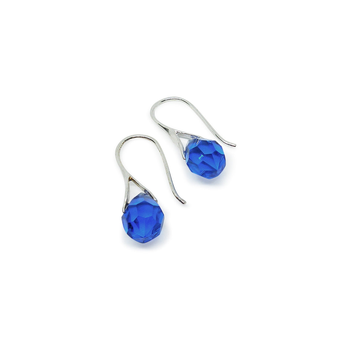 Find Øreringe, ørekrog med sapphire crystal drops, sterlingsølv hos Beadhouse of Copenhagen i dag, med en altid hurtig levering!
