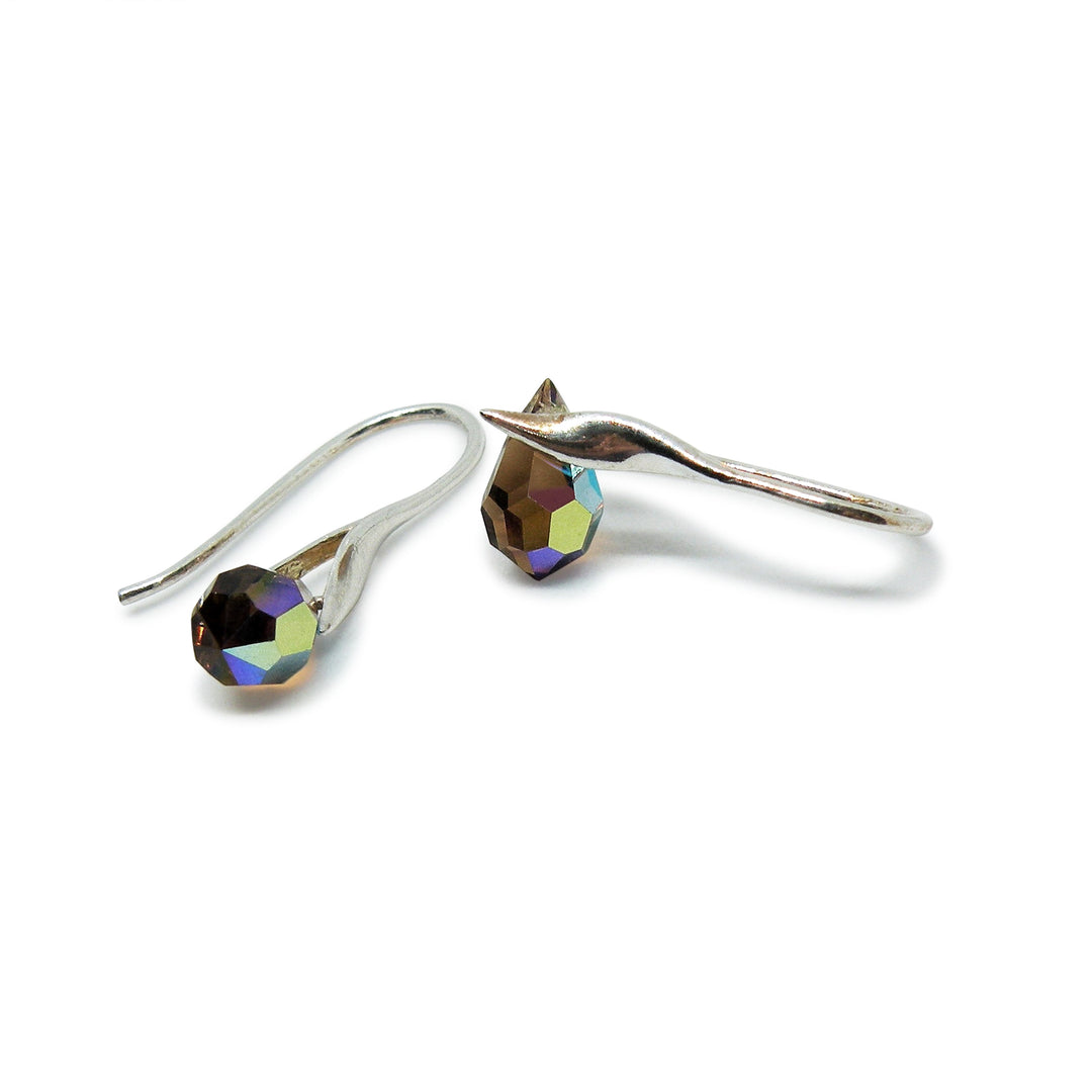 Find Øreringe, ørekrog med smoked topaz ab crystal drops, sterlingsølv hos Beadhouse of Copenhagen i dag, med en altid hurtig levering!