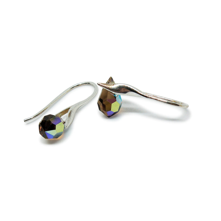 Find Øreringe, ørekrog med smoked topaz ab crystal drops, sterlingsølv hos Beadhouse of Copenhagen i dag, med en altid hurtig levering!