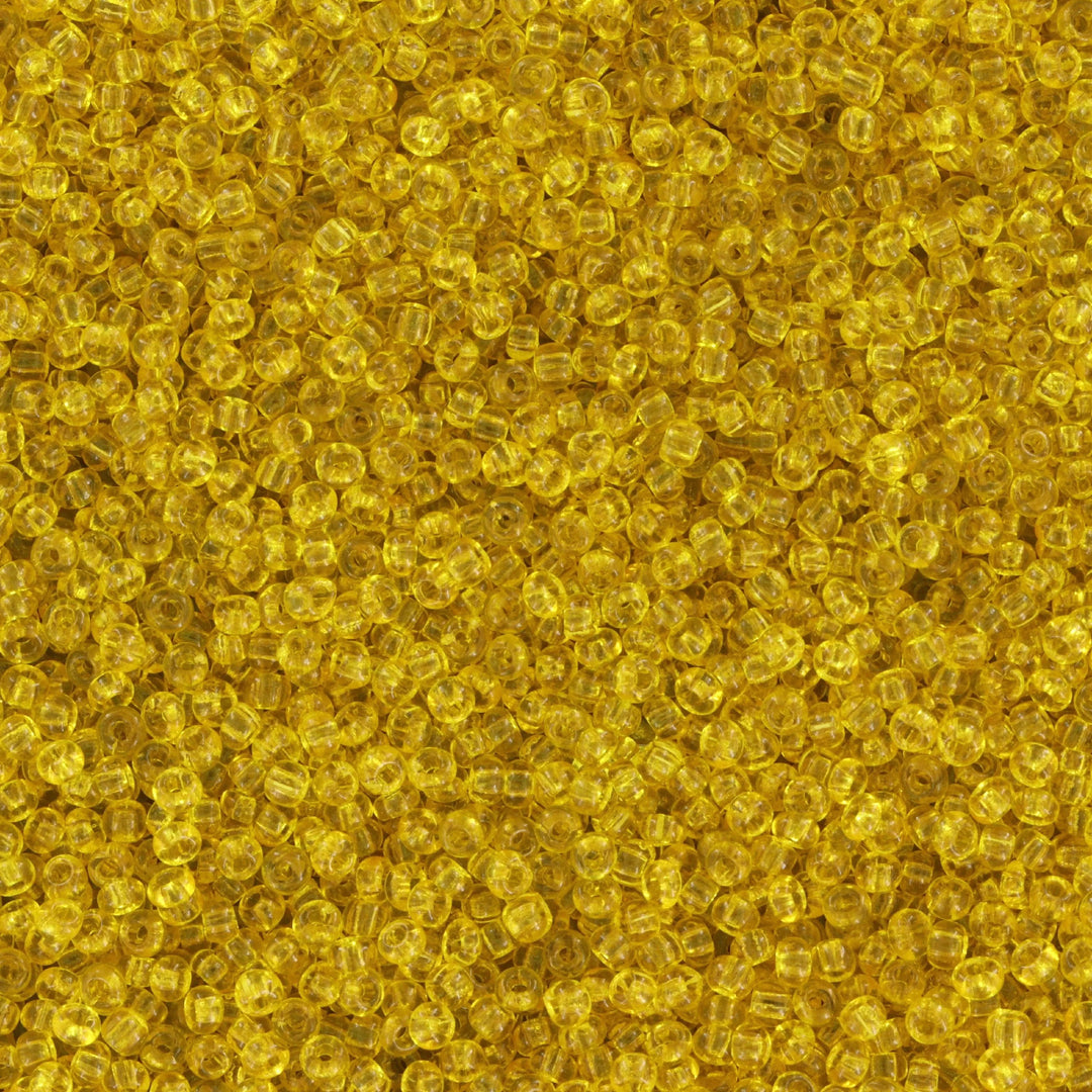 Gule glasperler,  preciosa, natural transparent yellow, storkøb Preciosa