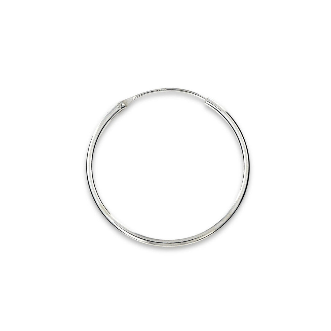 Øreringe, hoops, 30mm, sterlingsølv og forgyldt sterlingsølv BLT