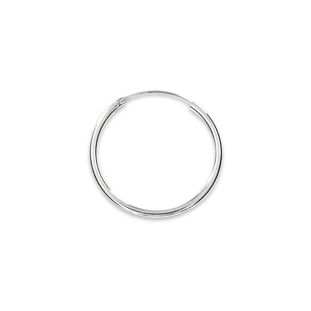 Øreringe, hoops, 30mm, sterlingsølv og forgyldt sterlingsølv BLT