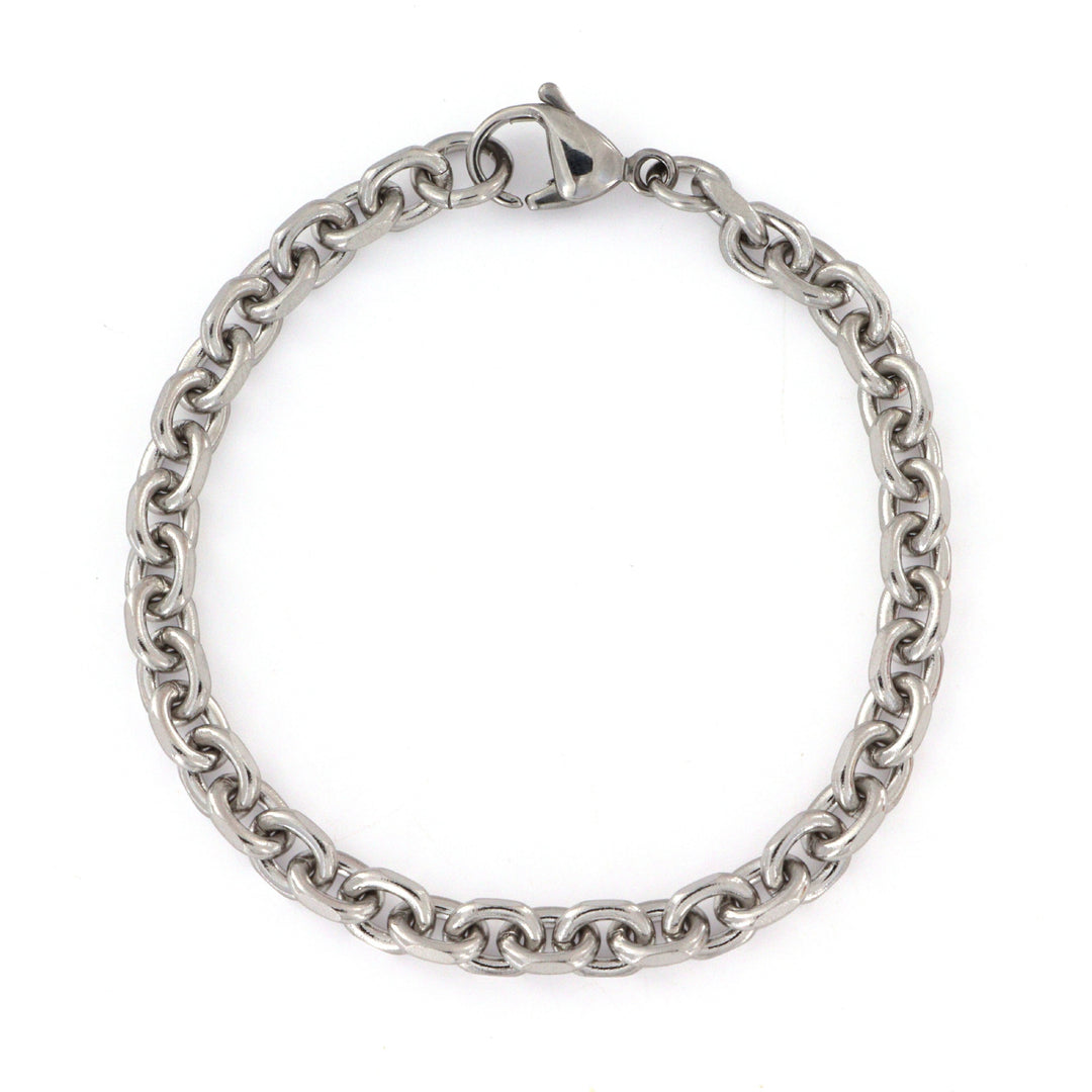 Find Armbånd, anker facet kæde, stål, 18-22 cm/5 mm hos Beadhouse of Copenhagen i dag, med en altid hurtig levering!