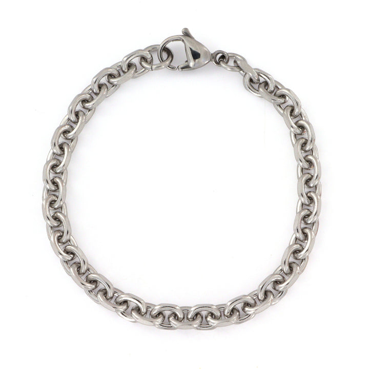 Find Armbånd, anker facet kæde, stål, 18-22 cm/5 mm hos Beadhouse of Copenhagen i dag, med en altid hurtig levering!