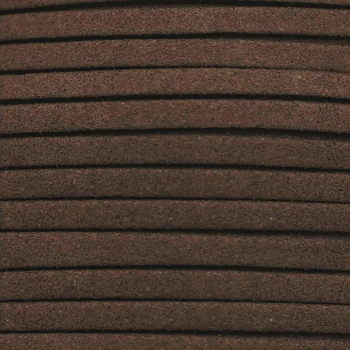 Snor, brun, ruskind, 3 mm x 1,5 m Tax